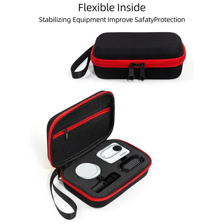 Carrying Case for Insta360 Go 3 / Go 3S Storage Bag Ant Cloth+EVA Mini Protective Case - Black