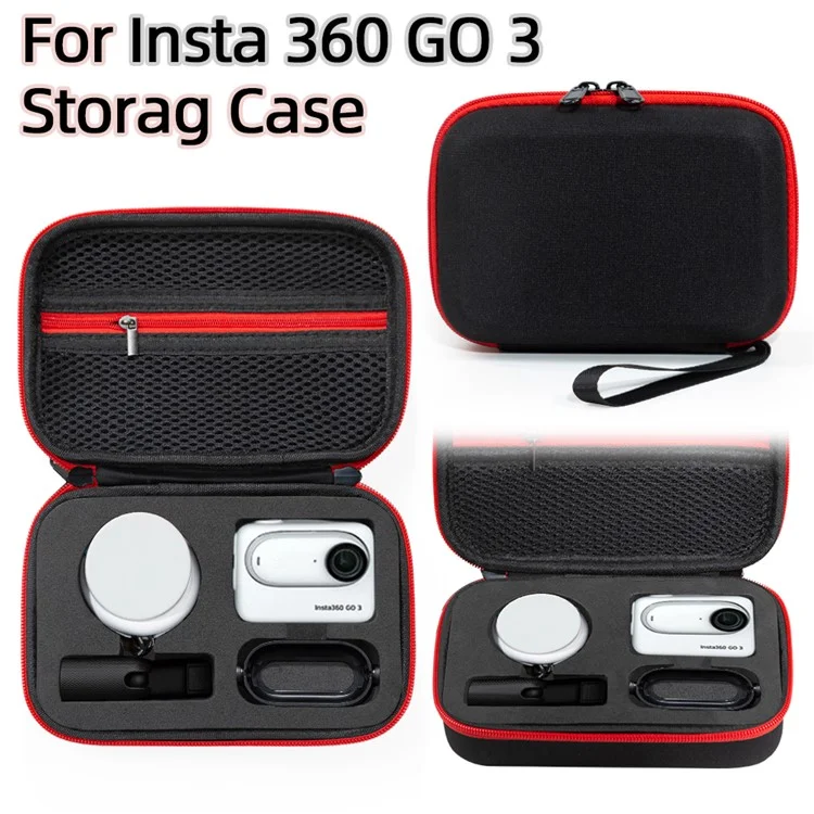 Carrying Case for Insta360 Go 3 / Go 3S Storage Bag Ant Cloth+EVA Mini Protective Case - Black