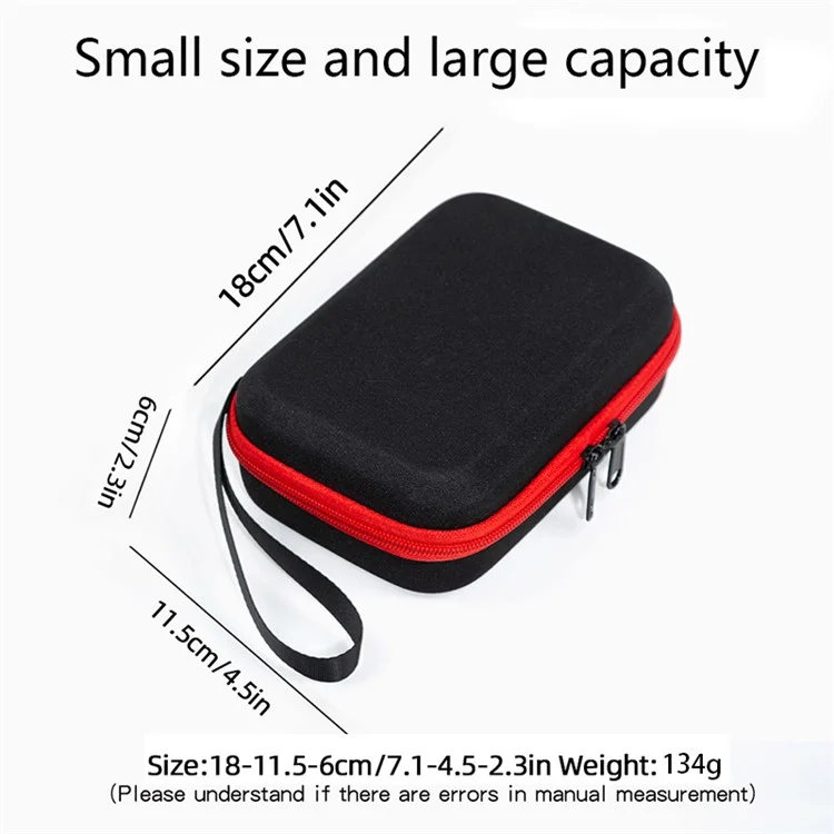 Carrying Case for Insta360 Go 3 / Go 3S Storage Bag Ant Cloth+EVA Mini Protective Case - Black