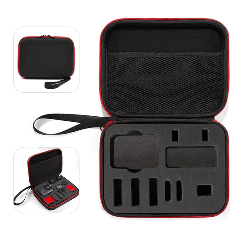 For DJI Action 5 Pro / 4 / 3 Portable Sports Camera Storage Bag Shockproof EVA Carrying Case - Black