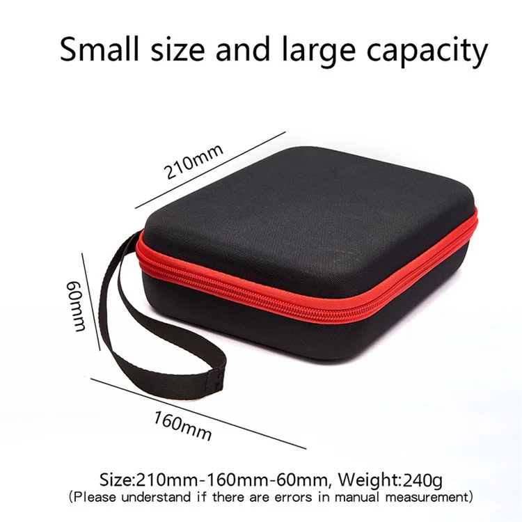 For DJI Action 5 Pro / 4 / 3 Portable Sports Camera Storage Bag Shockproof EVA Carrying Case - Black