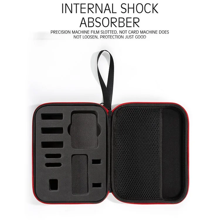 For DJI Action 5 Pro / 4 / 3 Portable Sports Camera Storage Bag Shockproof EVA Carrying Case - Black