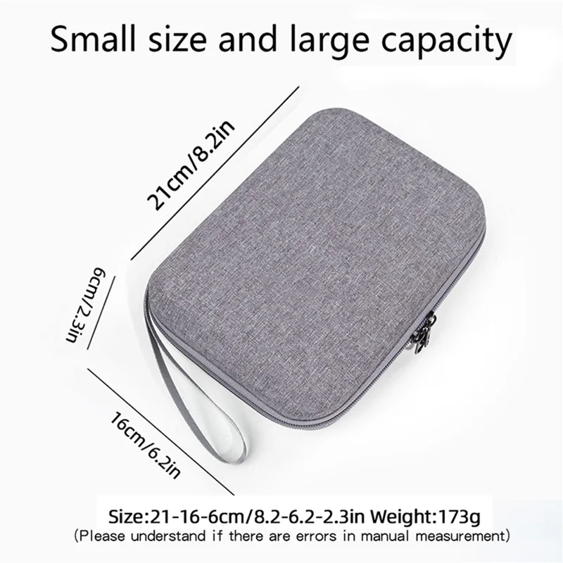 For DJI Action 5 Pro / 4 / 3 Portable Sports Camera Storage Bag Shockproof EVA Carrying Case - Grey