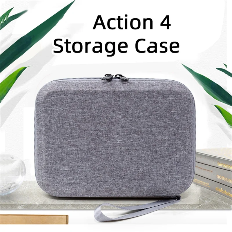 For DJI Action 5 Pro / 4 / 3 Portable Sports Camera Storage Bag Shockproof EVA Carrying Case - Grey
