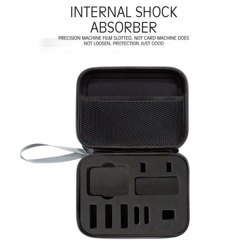 For DJI Action 5 Pro / 4 / 3 Portable Sports Camera Storage Bag Shockproof EVA Carrying Case - Grey