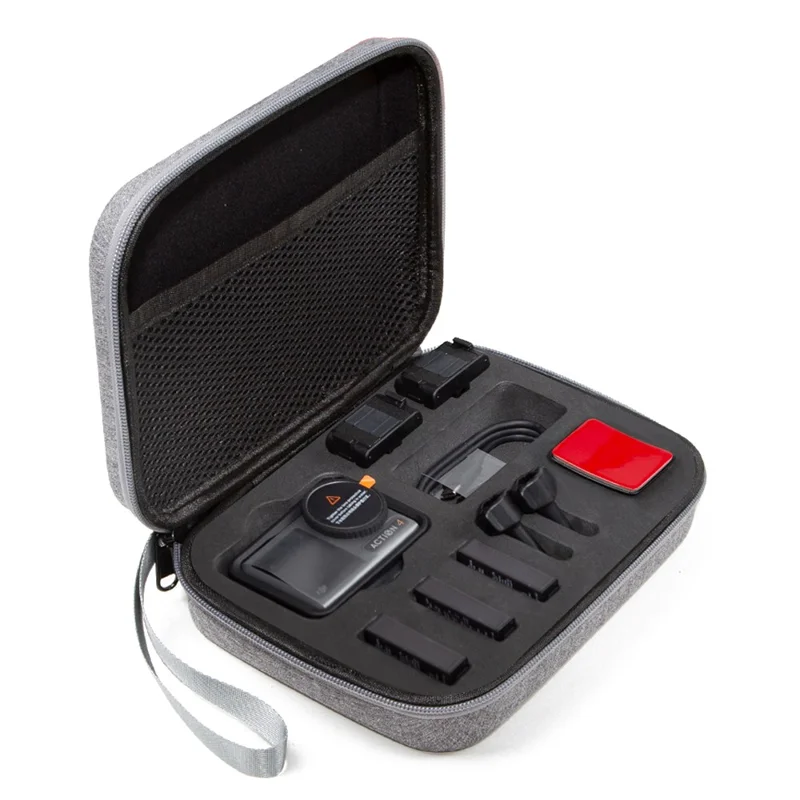 For DJI Action 5 Pro / 4 / 3 Portable Sports Camera Storage Bag Shockproof EVA Carrying Case - Grey