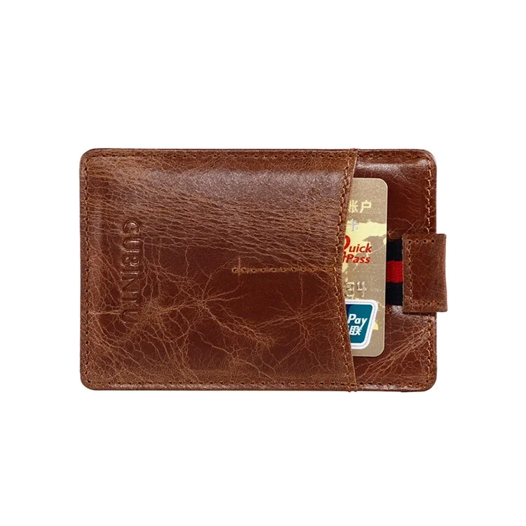 GUBINTU Men's Genuine Leather Anti-scan Card Slots Purse Wallet