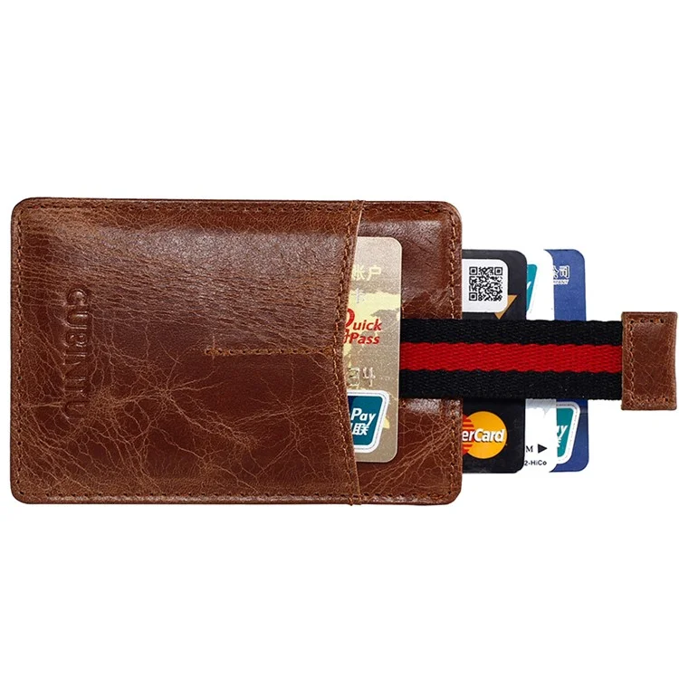 GUBINTU Men's Genuine Leather Anti-scan Card Slots Purse Wallet