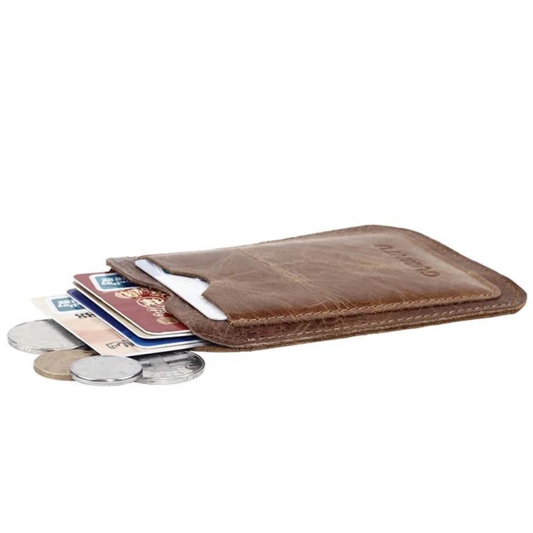 Portable Genuine Leather Card Holder