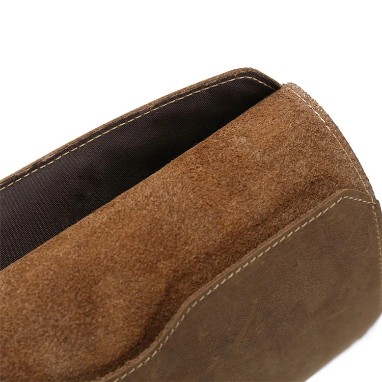 Men's Wallet Vantage Style Cowhide Leather Phone Bag Clutch Long Wallet Purse Hand Bag Card Holder - S