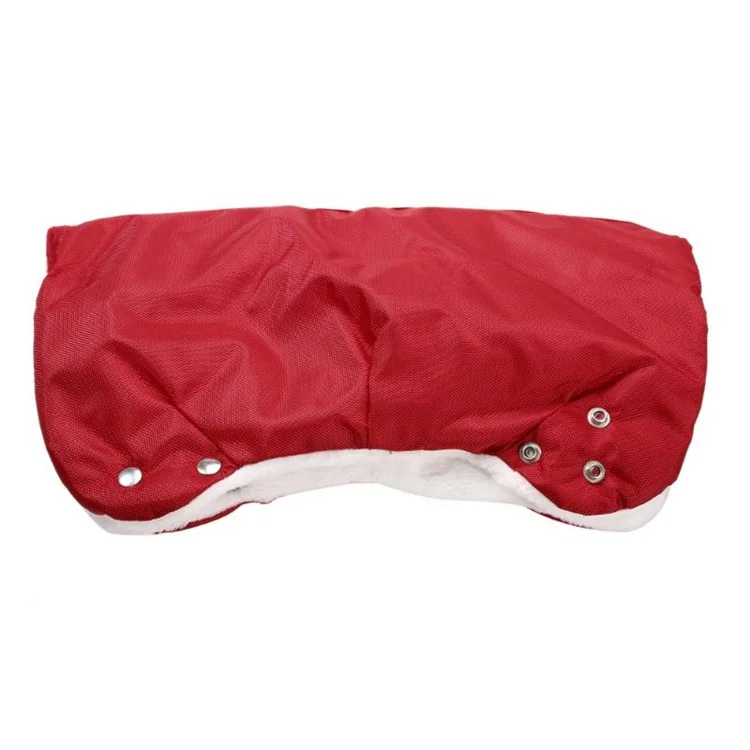 Bebé Calentador Cochecito Cochecito De Bebé Muff De Invierno Guante A Mano Impermeable - Rojo