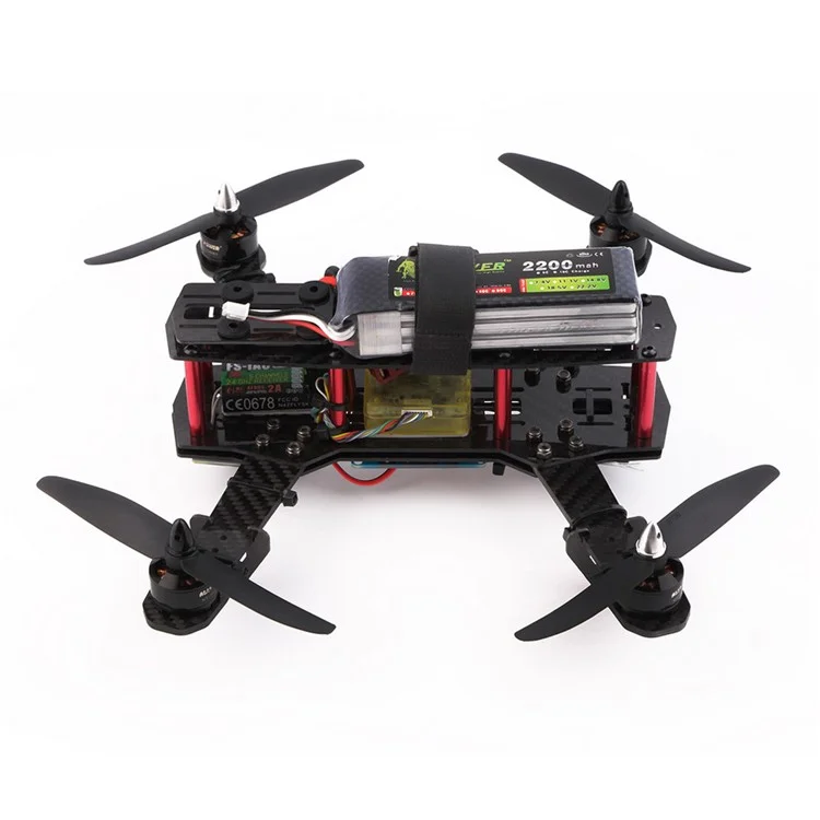 OCDAY Carbon Fiber QAV250 4-Axis Quadcopter Ready-to-fly Combo with Remote Control Flight Control Battery Motor ESC etc