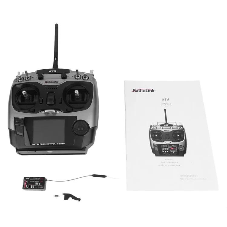 RADIOLINK AT9 2.4GHz 9-Channel Transmitter Radio and Receiver for RC Hobby