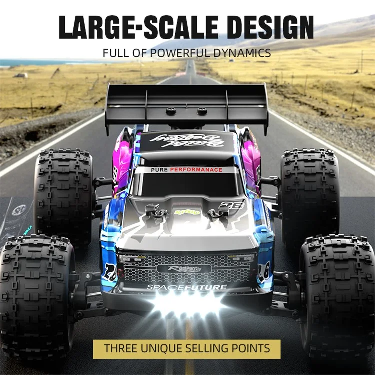 C8803 High-Speed Brushless 4WD Remote Control Car Alloy Simulation Off-Road Vehicle Toy, 1 Battery