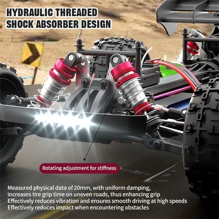 C8803 High-Speed Brushless 4WD Remote Control Car Alloy Simulation Off-Road Vehicle Toy, 1 Battery
