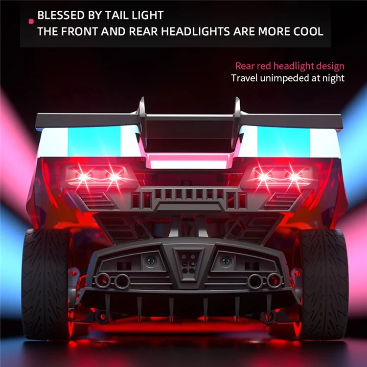 C8806 4WD Drift Racing Car Toy Brushless High-Speed 2.4G Wireless Remote Control Off-Road Car - Blue+Pink