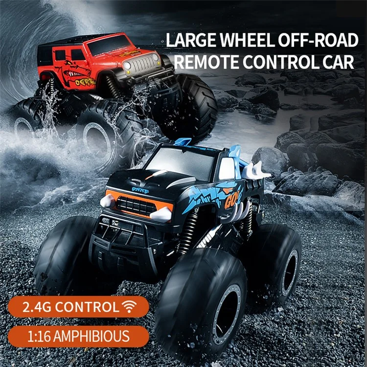 P127 Big Wheel Tresping Vehículo Todoterreno Alimto de Control Remoto Toy Kids Toy - Estilo A / Azul