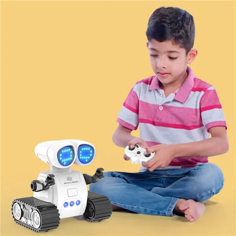 S018 Mini Controle Remoto Programação Robot Music Light Pattern Switching Smart Robot Toy