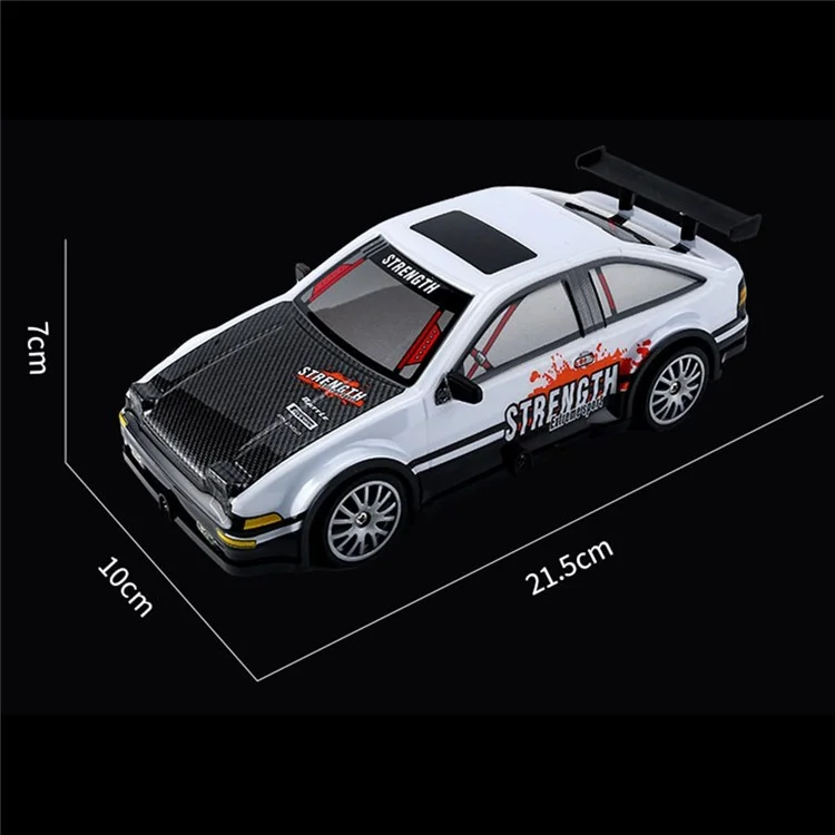 KY-S204 AE86 Style 1 / 20 4WD RC High Speed Drift Car with Light Remote Control Toy Car - White