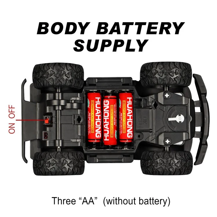 UJ99-Y201 1 / 20 2WD RC Car Non-Slip Wheels Cool Light Remote Control Car Toy - Red