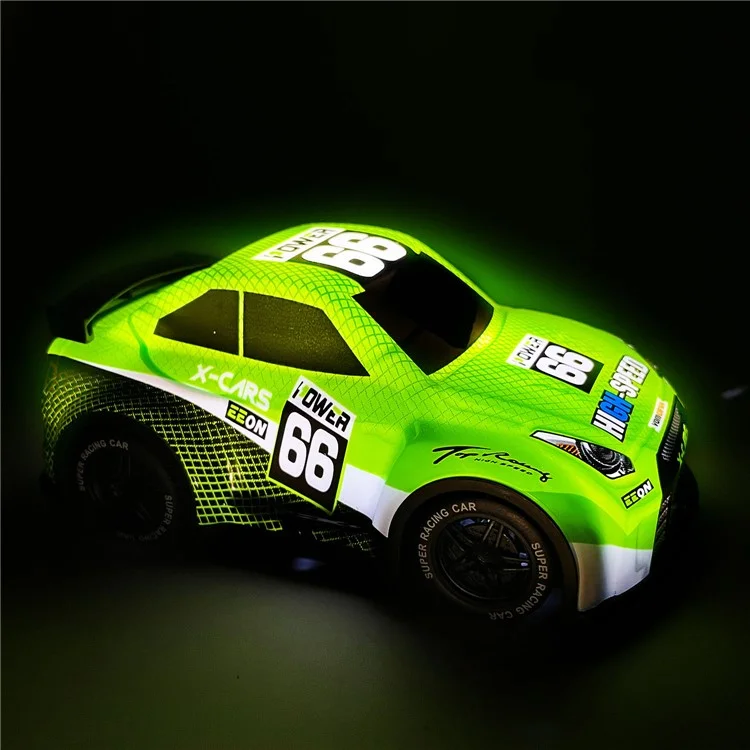 Q240 1 / 24 2WD Remote Control Racing Auto Per Bambini Toy rc Auto Con Luce Fresca - Verde