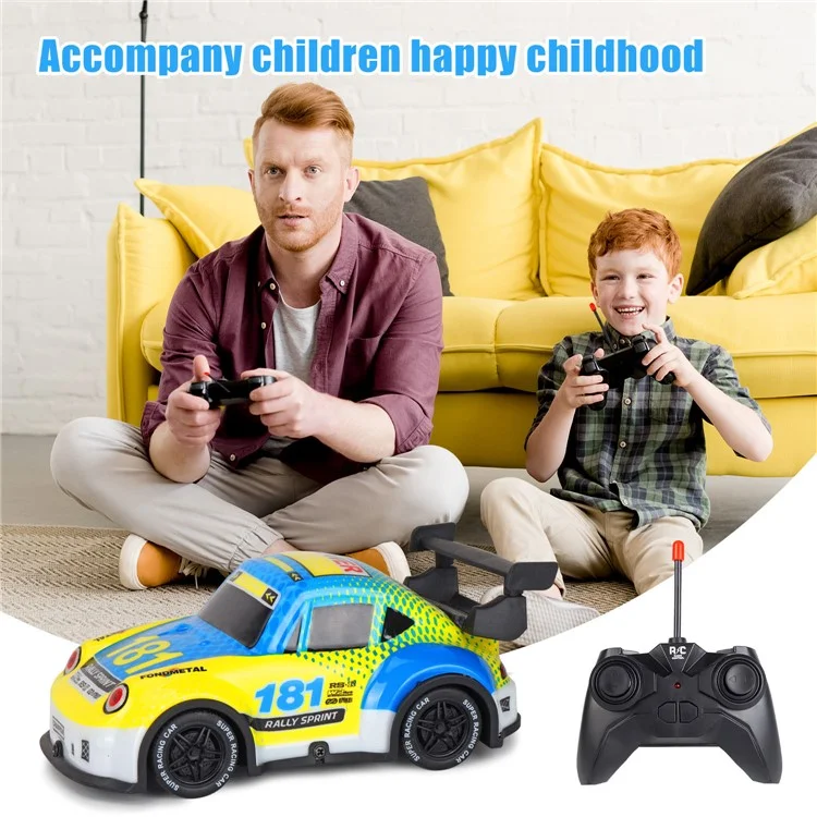 Q241 1 / 24 2WD Remote Control Car Kids Toy RC Rco Coth Con Cood Luce - Amarillo