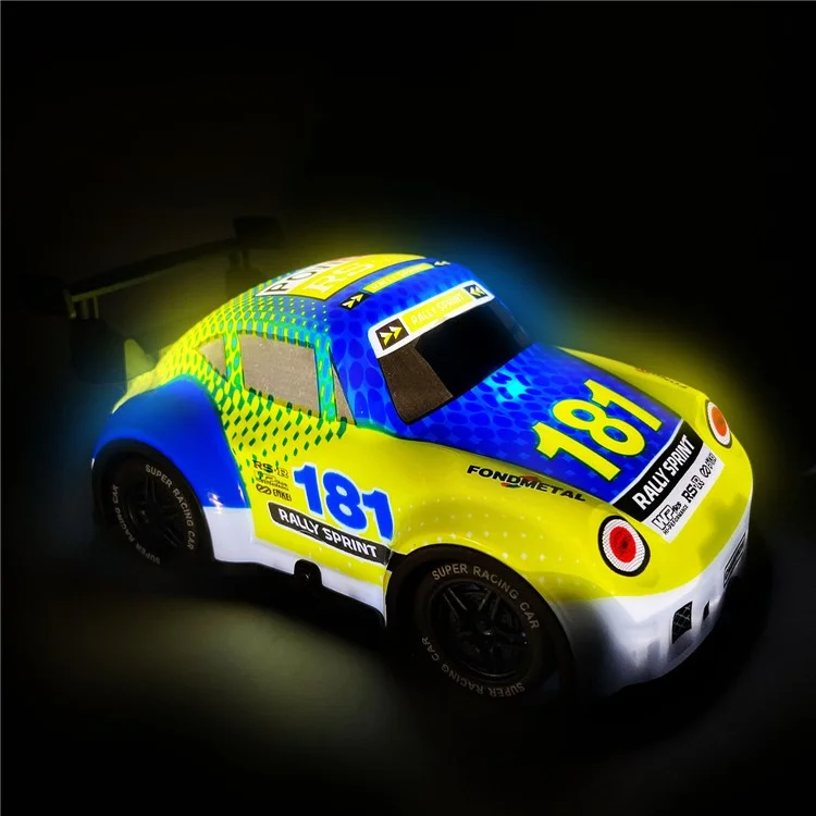 Q241 1 / 24 2WD Remote Control Car Kids Toy RC Rco Coth Con Cood Luce - Amarillo
