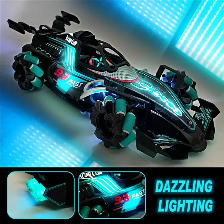 HD3377 1 / 14 RC Racing Toy Toy Light Music Mist Splay Trevote Télécommande, Télécommande Unique - Vert