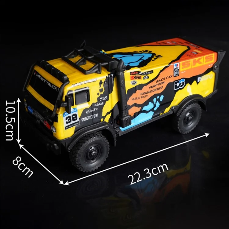 1 / 35 RC Truck Children Toy Cool Light Effect Remote Control Vehicle - UJ99-ZK01 Yellow