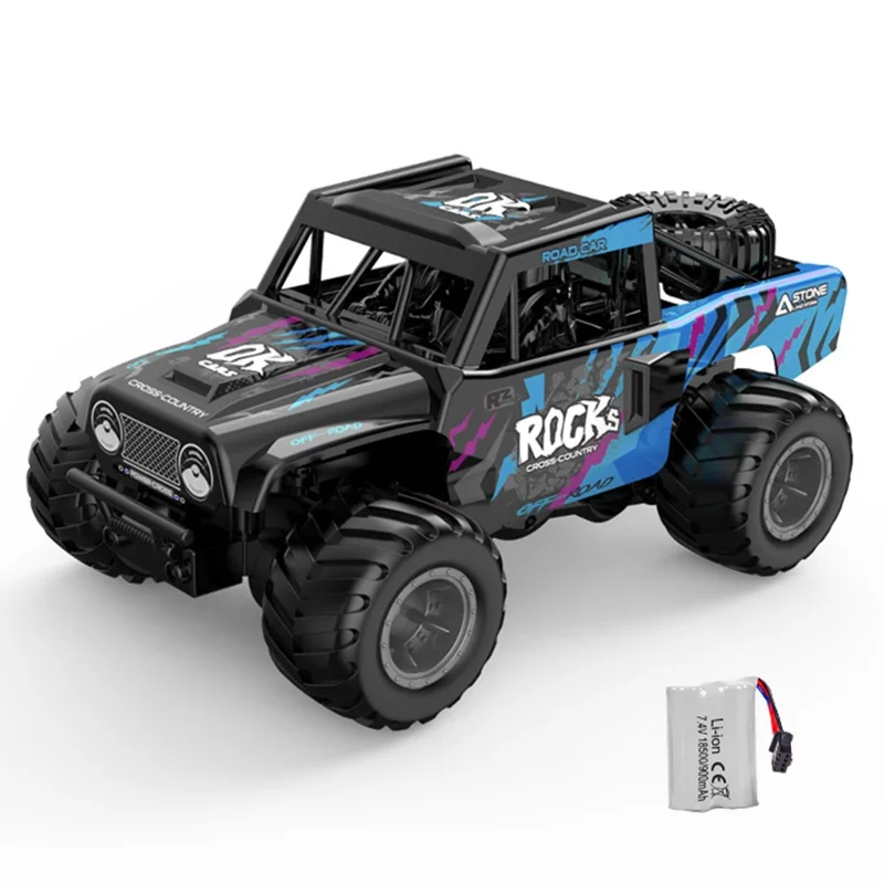 Q191 Off-Road Climbing Vehicle Amphibious Remote Control Car Kids Toy, 1 Battery - Blue
