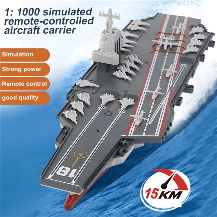 Радиоуправляемая модель авианосца с 2,4 ГГц, RC лодка, корабль, скоростной катер, электрическая водная игрушка, подарок для детей