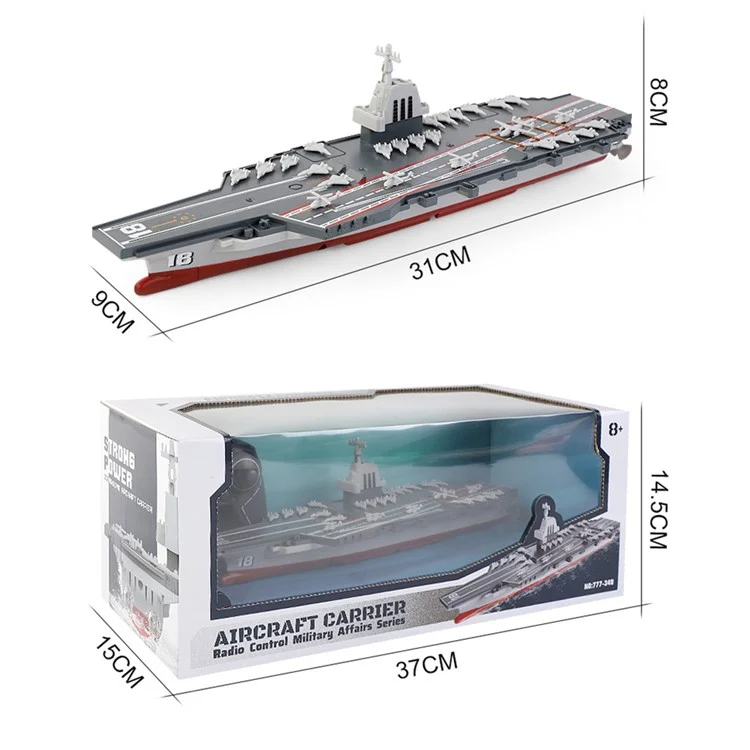 Радиоуправляемая модель авианосца с 2,4 ГГц, RC лодка, корабль, скоростной катер, электрическая водная игрушка, подарок для детей