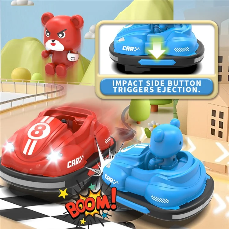 Voitures de choc à double joueur Q195 avec télécommande pour un jeu interactif de bataille de chocs (version standard)