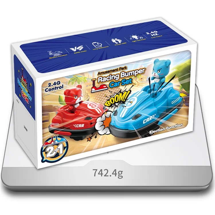 Voitures de choc à double joueur Q195 avec télécommande pour un jeu interactif de bataille de chocs (version standard)
