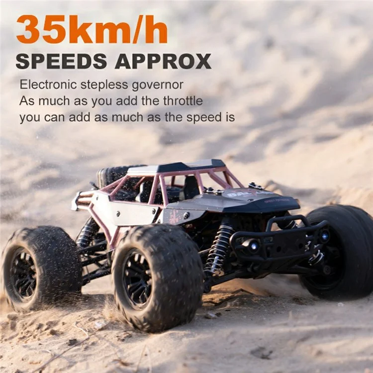 HW8808 1:16 RC High Speed Car Off-Road 4WD Monster Truck Crawler Remote Control Vehicle - Blue