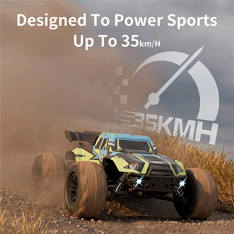 HW8806 1:16 Scale RC Car 4WD High Speed Off-Road Monster Truck Remote Control Vehicle - Black  /  Purple
