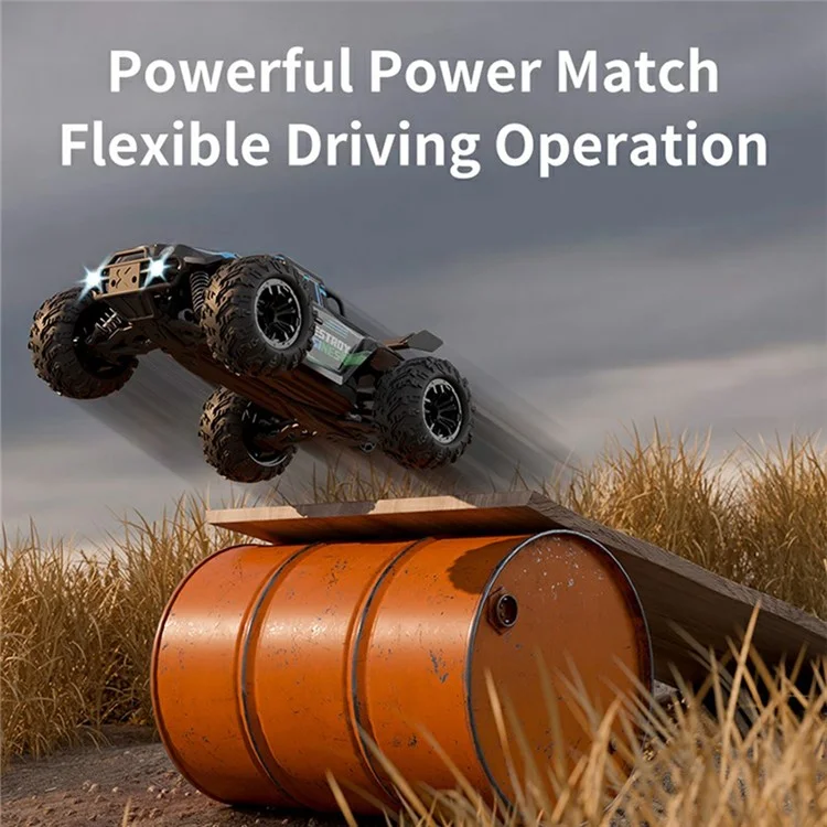 HW8806 1:16 Scale RC Car 4WD High Speed Off-Road Monster Truck Remote Control Vehicle - Black  /  Purple