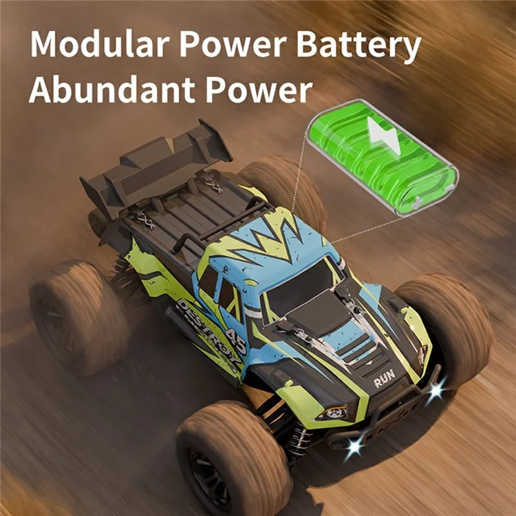 HW8806 1:16 Scale RC Car 4WD High Speed Off-Road Monster Truck Remote Control Vehicle - Black  /  Purple