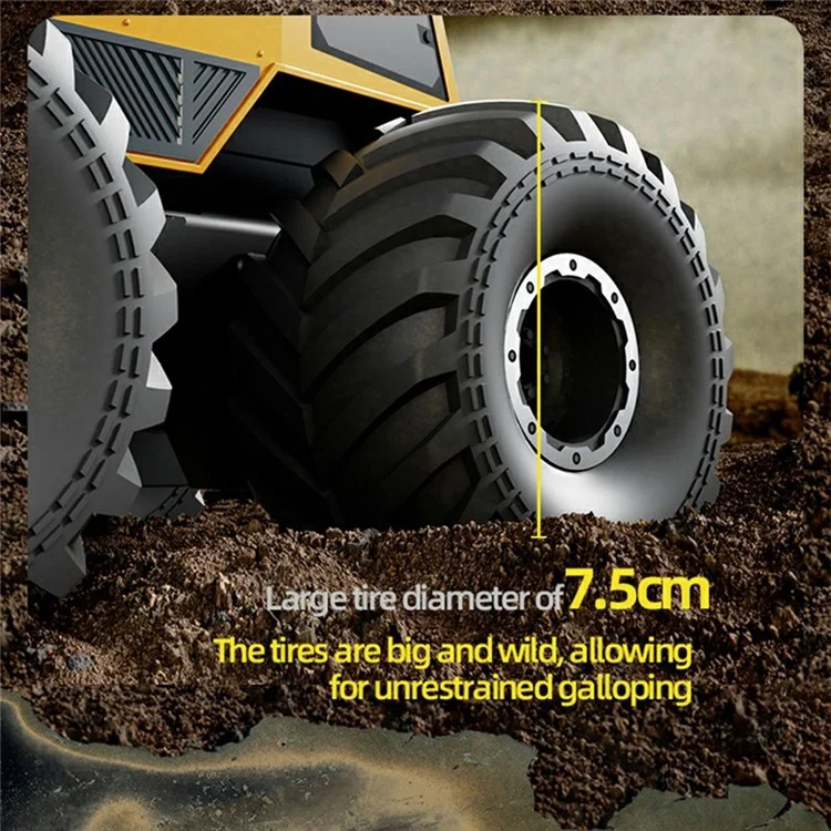Q210 4WD Climbing Amphibious Off Road Crawler Car Remote Control Toy Vehicle, Dual Battery / Dual Controller - Silver