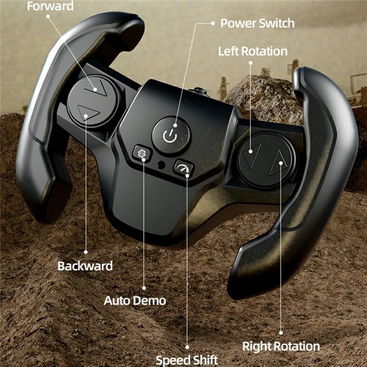 Q210 4WD Climbing Amphibious Off Road Crawler Car Remote Control Toy Vehicle, Dual Battery / Dual Controller - Silver