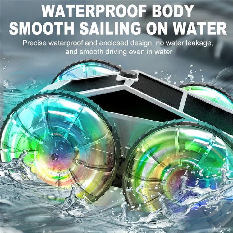 CV-B904 2.4G Amphibious Stunt Car Toy RC Vehicle Double-Sided Driving Water Surface Drifting Off-Road Rolling Gesture Control Toy, Single Remote