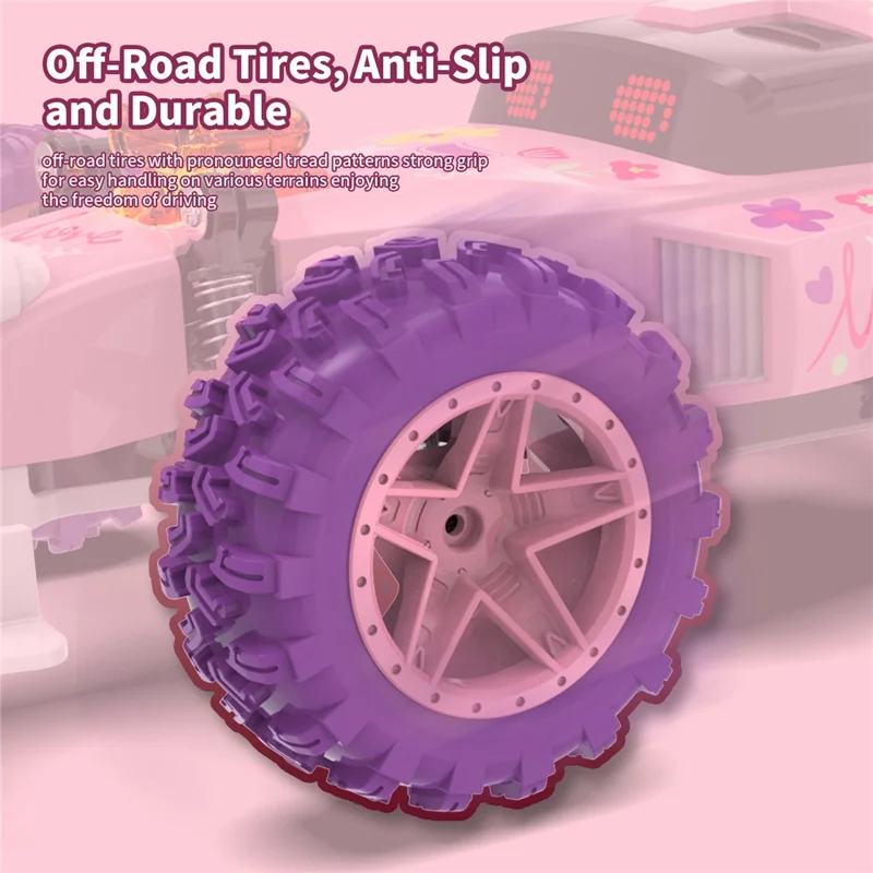 Q217 Style B 2.4G RC Car Remote Control Off Road High Speed Drift Racing Vehicle with LED Light, Single Battery - Red