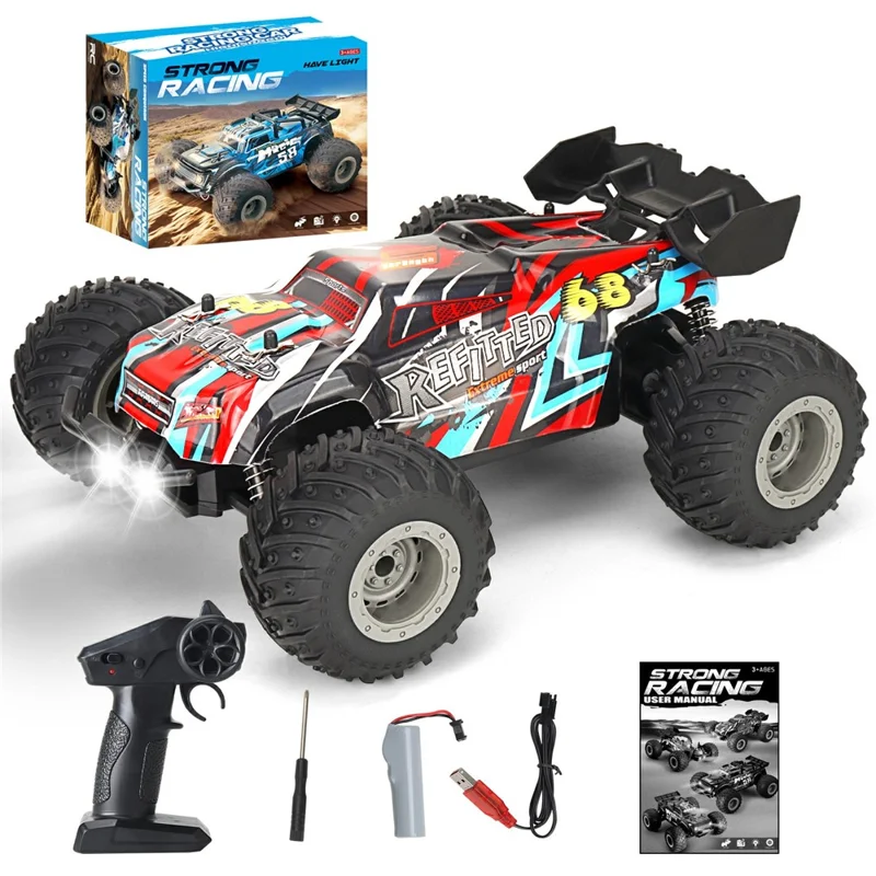 KY-S209B 18KM / H High Speed RC Drift Car with LED Headlights 1:18 2.4G Remote Control Racing Vehicle - Red