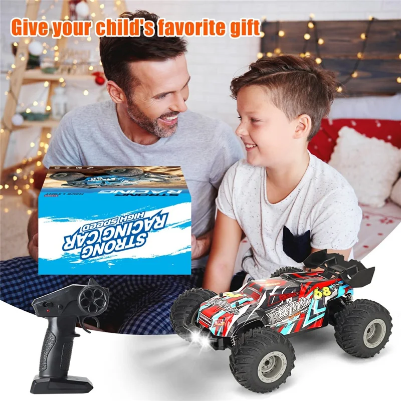 KY-S209B 18KM / H High Speed RC Drift Car with LED Headlights 1:18 2.4G Remote Control Racing Vehicle - Red