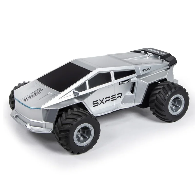 Q212 4WD Amphibious 2.4G RC Car 360 Degree Rotation Off Road Vehicle with Remote Control, 1 Battery - Silver