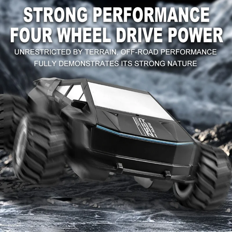 Q212 4WD Amphibious 2.4G RC Car 360 Degree Rotation Off Road Vehicle with Remote Control, 1 Battery - Silver