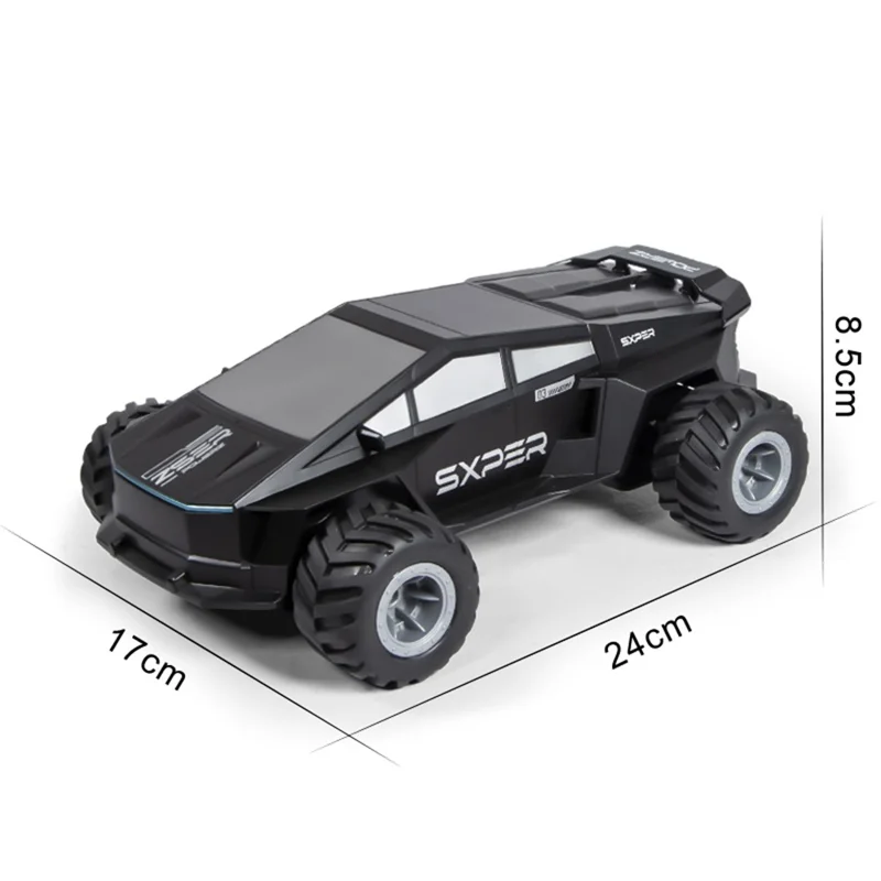 Q212 4WD Amphibious 2.4G RC Car 360 Degree Rotation Off Road Vehicle with Remote Control, 1 Battery - Silver