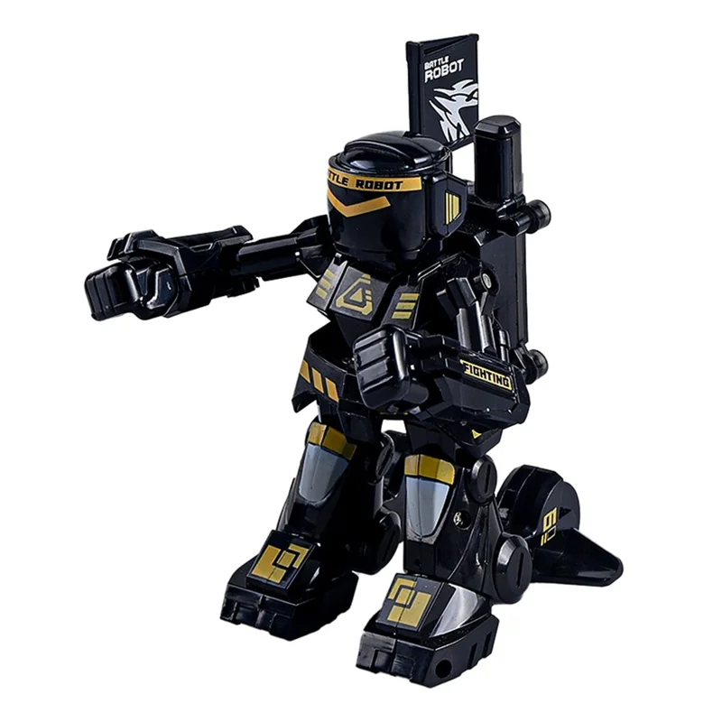 Robot de Combate con Control Remoto 777-615 2.4G, Robot Luchador con Control Sensorial Táctil, Juguete Interactivo - Negro