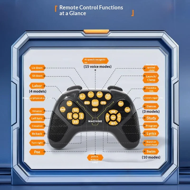 H321-397 Electric AI Smart Voice Control Robot Dog Remote Control Programmable Multi-Function Electronic Pet Kids Toy