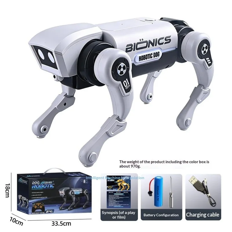 H321-397 Electric AI Smart Voice Control Robot Dog Remote Control Programmable Multi-Function Electronic Pet Kids Toy